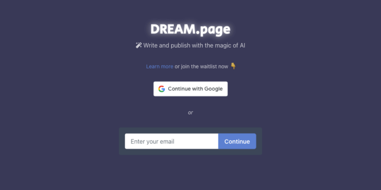 DREAM.page is a revolutionary AI-driven platform designed to simplify the process of creating and managing websites and blogs.
