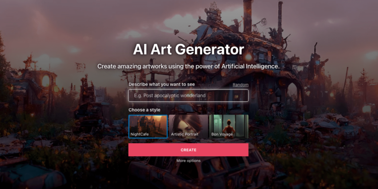 nightcafe ai creator