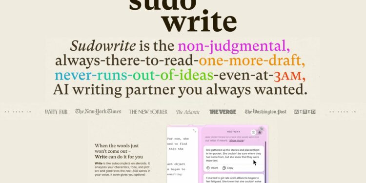 sudowrite ai voithos grafis