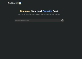 Το BookSurfAI είναι ένα εργαλείο τεχνητής νοημοσύνης που παρέχει εξατομικευμένες συστάσεις βιβλίων με βάση τα ενδιαφέροντα και τις προτιμήσεις σας.