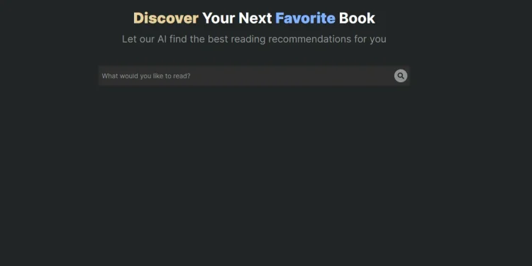 Το BookSurfAI είναι ένα εργαλείο τεχνητής νοημοσύνης που παρέχει εξατομικευμένες συστάσεις βιβλίων με βάση τα ενδιαφέροντα και τις προτιμήσεις σας.