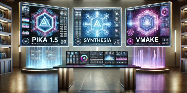 Σύγκριση εργαλείων βίντεο Pika 1.5, Synthesia, Vmake
