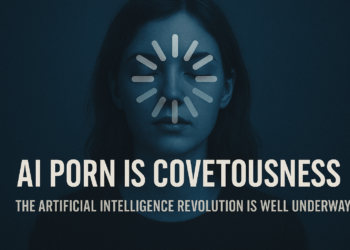Όμως το AI porn, στην έξαρση της σεξουαλικής φαντασίας, δεν είναι σταθερό έδαφος —είναι φουρτουνιασμένη θάλασσα, ένα ρεύμα που μας τραβά μακριά από την ακτή, βαθιά στα σκοτεινά νερά μιας ζωής που κυριαρχείται από την επιθυμία για ιδιοποίηση. Η σεξουαλική επιθυμία για ιδιοποίηση τροφοδοτεί κι άλλες μορφές της ίδιας αμαρτίας. Καθώς οργανώνουμε τη σεξουαλικότητά μας γύρω από τις προσωπικές φαντασιώσεις μας, ο υπόλοιπος κόσμος μας φαίνεται λιγότερο άξιος: λιγότερο ενδιαφέρον, λιγότερο σημαντικός, λιγότερο αγαπητός. Κλεινόμαστε ολοένα και περισσότερο στον φανταστικό κόσμο της επιθυμίας μας. Η επιθυμία αυτή, που εκδηλώνεται ως φαντασίωση, διαστρεβλώνει τη σχέση μας με τον Θεό, τον πλησίον και τον ίδιο μας τον εαυτό. Όπως τονίζουν ο Αυγουστίνος, ο Ακινάτης και ο Παύλος, πρόκειται για μια αμαρτία που διαβρώνει την ψυχή και οδηγεί στη φυγή από την πραγματικότητα, ειδικά στον τομέα της σεξουαλικότητας. Η φαντασιακή αυτή ζωή φαντάζει ελκυστική, αλλά τελικά μας αποξενώνει από τον αληθινό κόσμο και οδηγεί σε πνευματική και υπαρξιακή φθορά.