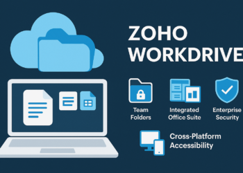 Το Zoho WorkDrive είναι μια λύση διαχείρισης αρχείων και συνεργασίας στο σύννεφο, σχεδιασμένη για άτομα και ομάδες που θέλουν να οργανώσουν και να απλοποιήσουν τις εργασιακές τους διαδικασίες. Αποτελεί μέρος της σουίτας επιχειρηματικών εφαρμογών Zoho και λειτουργεί ως κεντρικό αποθετήριο όπου οι χρήστες μπορούν να αποθηκεύουν, να έχουν πρόσβαση και να διαχειρίζονται όλα τα αρχεία τους με ασφάλεια, από οποιαδήποτε συσκευή. Η πλατφόρμα ενσωματώνεται απρόσκοπτα με τα εργαλεία γραφείου της Zoho (Writer, Sheet, Show) και άλλα επαγγελματικά εργαλεία, ενώ προσφέρει προηγμένες δυνατότητες διαμοιρασμού αρχείων, ομαδικής συνεργασίας και διαχείρισης εγγράφων.
