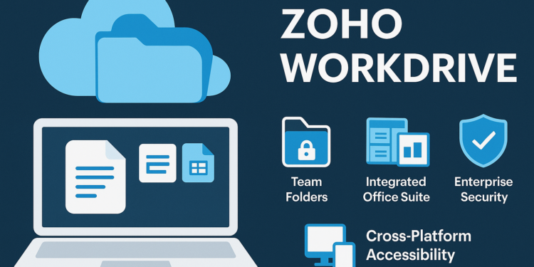 Το Zoho WorkDrive είναι μια λύση διαχείρισης αρχείων και συνεργασίας στο σύννεφο, σχεδιασμένη για άτομα και ομάδες που θέλουν να οργανώσουν και να απλοποιήσουν τις εργασιακές τους διαδικασίες. Αποτελεί μέρος της σουίτας επιχειρηματικών εφαρμογών Zoho και λειτουργεί ως κεντρικό αποθετήριο όπου οι χρήστες μπορούν να αποθηκεύουν, να έχουν πρόσβαση και να διαχειρίζονται όλα τα αρχεία τους με ασφάλεια, από οποιαδήποτε συσκευή. Η πλατφόρμα ενσωματώνεται απρόσκοπτα με τα εργαλεία γραφείου της Zoho (Writer, Sheet, Show) και άλλα επαγγελματικά εργαλεία, ενώ προσφέρει προηγμένες δυνατότητες διαμοιρασμού αρχείων, ομαδικής συνεργασίας και διαχείρισης εγγράφων.