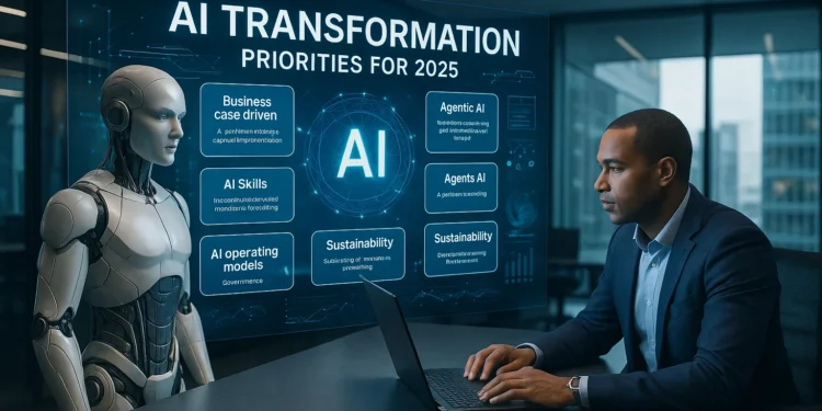 Με βάση εκτενή έρευνα αγοράς και σε βάθος συζητήσεις με πελάτες από πολλούς κλάδους, η ομάδα μας έχει εντοπίσει πέντε καίριες προτεραιότητες ΤΝ που κάθε ηγέτης πληροφορικής πρέπει να συμπεριλάβει στον σχεδιασμό του για το 2025. Μετατρέψτε το όραμά σας για την ΤΝ σε πράξη, με εφαρμόσιμες στρατηγικές και μεθοδολογίες που προσφέρουν μετρήσιμα αποτελέσματα.Η ολοκληρωμένη προσέγγισή μας περιλαμβάνει: Στρατηγική αξιολόγηση: Εκτιμούμε την τρέχουσα ωριμότητα ΤΝ, εντοπίζουμε ευκαιρίες και αναπτύσσουμε οδικούς χάρτες ευθυγραμμισμένους με τους επιχειρηματικούς σας στόχους. Υποστήριξη υλοποίησης: Οι τεχνικοί μας συνεργάζονται με την ομάδα σας για την ανάπτυξη, ενσωμάτωση και εφαρμογή λύσεων ΤΝ που προσφέρουν μετρήσιμη αξία. Διαχείριση αλλαγών: Βοηθάμε τον οργανισμό σας να προσαρμοστεί στις νέες τεχνολογίες και τρόπους εργασίας, διασφαλίζοντας υιοθέτηση και μεγιστοποίηση της απόδοσης επένδυσης. Συνεχής βελτιστοποίηση: Η υλοποίηση ΤΝ δεν είναι εφάπαξ γεγονός. Παρέχουμε συνεχή υποστήριξη για την εξέλιξη και αναβάθμιση των δυνατοτήτων ΤΝ καθώς εξελίσσεται η τεχνολογία.