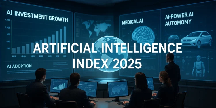 Η τεχνητή νοημοσύνη (ΤΝ) διαμορφώνει με ταχύτητα τον κόσμο γύρω μας — από την επιστήμη και την ιατρική μέχρι τις επιχειρήσεις και τη διακυβέρνηση. Η ετήσια AI Index Report 2025 του Stanford University προσφέρει μία από τις πιο εμπεριστατωμένες και αξιόπιστες αναλύσεις για την παγκόσμια πρόοδο της ΤΝ. Στο σημερινό άρθρο θα δούμε συνοπτικά τα βασικά συμπεράσματα της έκθεσης, οργανωμένα ανά θεματική ενότητα. Η επίδραση της ΤΝ δεν είναι πλέον υπόθεση του μέλλοντος — είναι ήδη παρούσα σε όλους τους τομείς της κοινωνίας. Το 2024 καταγράφηκαν σημαντικές επιστημονικές διακρίσεις: δύο βραβεία Νόμπελ απονεμήθηκαν σε έργα που βασίζονται στην ΤΝ (deep learning, protein folding) ενώ το βραβείο Turing δόθηκε για θεμελιώδη έρευνα στην ενίσχυση μάθησης (reinforcement learning).