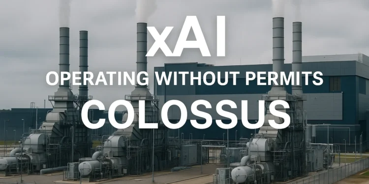 Η xAI αντιμετωπίζει αγωγή για τη λειτουργία περισσότερων από 400 MW απόρριψης φυσικού αερίου χωρίς άδεια. Το κέντρο δεδομένων Colossus που λειτουργεί η xAI κοντά στο Μέμφις βρίσκεται στο επίκεντρο αγωγής επειδή λειτουργεί στόλο στροβίλων φυσικού αερίου χωρίς τις απαιτούμενες άδειες. «Τον τελευταίο χρόνο, η xAI εγκατέστησε και λειτούργησε τουλάχιστον 35 στροβίλους καύσης και άλλες πηγές ατμοσφαιρικής ρύπανσης στον χώρο Colossus χωρίς να εξασφαλίσει τις απαραίτητες άδειες προκατασκευής ή λειτουργίας», ανέφερε το Southern Environmental Law Center (SELC) σε επιστολή του προς την xAI. Η επιστολή υποβλήθηκε εκ μέρους του NAACP και λειτουργεί ως ειδοποίηση πρόθεσης υποβολής αγωγής για παραβίαση του Νόμου για Καθαρό Αέρα (Clean Air Act). Ο νόμος απαιτεί τέτοια ειδοποίηση 60 ημέρες πριν από την κατάθεση της αγωγής.