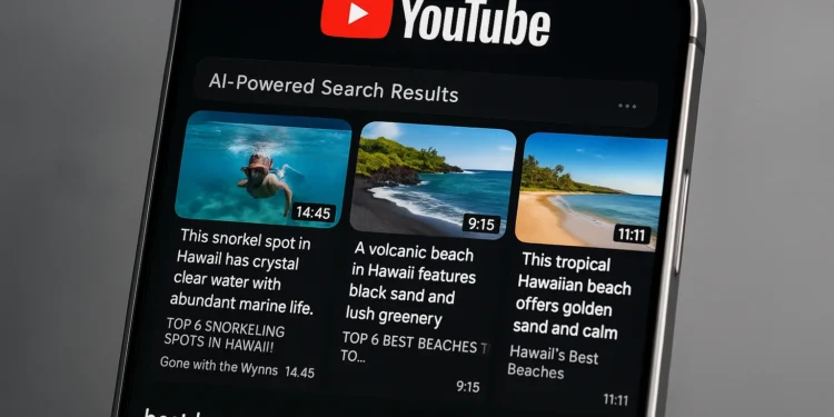 Η YouTube ανακοίνωσε την Πέμπτη την κυκλοφορία νέων δυνατοτήτων βασισμένων στην τεχνητή νοημοσύνη (AI), με στόχο να βοηθήσει τους χρήστες να βρίσκουν περιεχόμενο και πληροφορίες πιο εύκολα. Η πλατφόρμα παρουσιάζει ένα νέο καρουζέλ αποτελεσμάτων αναζήτησης βασισμένο στην AI, παρόμοιο με το AI Overviews της Google, ενώ δοκιμάζει και ένα εργαλείο συνομιλητικής τεχνητής νοημοσύνης με περισσότερους χρήστες. Το νέο καρουζέλ αναζήτησης με AI, που είναι διαθέσιμο μόνο για τους χρήστες του YouTube Premium στις Ηνωμένες Πολιτείες, θα προτείνει βίντεο και θα εμφανίζει σύντομες περιγραφές θεμάτων που δημιουργούνται από AI, για να βοηθήσει τους χρήστες να βρίσκουν πιο γρήγορα αυτό που ψάχνουν.