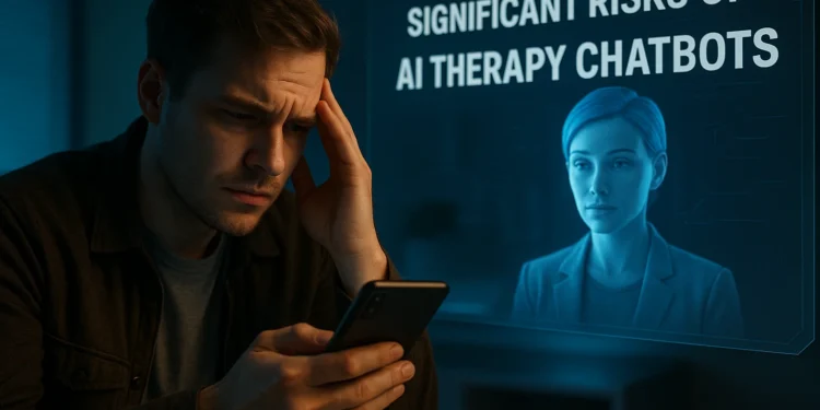 Μελέτη προειδοποιεί για «σημαντικούς κινδύνους» στη χρήση θεραπευτικών chatbots με τεχνητή νοημοσύνη. Τα θεραπευτικά chatbots που βασίζονται σε μεγάλα γλωσσικά μοντέλα (LLMs) μπορεί να στιγματίζουν χρήστες με ψυχικές διαταραχές ή να απαντούν με ακατάλληλο — ακόμη και επικίνδυνο — τρόπο, σύμφωνα με ερευνητές του Πανεπιστημίου Stanford.