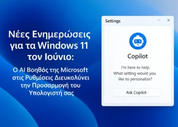 Η Microsoft ενσωματώνει AI βοηθό στις Ρυθμίσεις των Windows 11