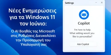 Η Microsoft ενσωματώνει AI βοηθό στις Ρυθμίσεις των Windows 11