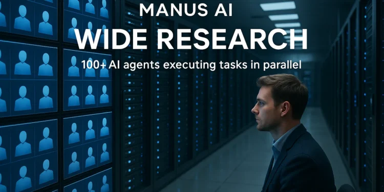Η Manus AI παρουσιάζει το «Wide Research», μια νέα λειτουργία που χρησιμοποιεί πάνω από 100 πράκτορες ταυτόχρονα, αμφισβητώντας το μοντέλο του μοναδικού πράκτορα «Deep Research» των ανταγωνιστών. Η νεοφυής εταιρεία τεχνητής νοημοσύνης με έδρα τη Σιγκαπούρη ανακοίνωσε στις 31 Ιουλίου 2025 την κυκλοφορία του Wide Research — ενός καινοτόμου χαρακτηριστικού της πλατφόρμας πρακτόρων της που αναλαμβάνει σύνθετες εργασίες μεγάλης κλίμακας.