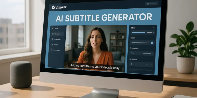 Το Vmaker AI Subtitle Generator είναι ένα ισχυρό εργαλείο που επιτρέπει στους χρήστες να προσθέτουν αυτόματους υπότιτλους στα βίντεό τους. Χρησιμοποιεί προηγμένη τεχνολογία τεχνητής νοημοσύνης για να κατανοεί το περιεχόμενο του βίντεο και να δημιουργεί ακριβείς υπότιτλους σε περισσότερες από 35 γλώσσες. Παράλληλα, προσφέρει δυνατότητα μετάφρασης των υποτίτλων σε πάνω από 100 γλώσσες