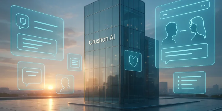 Το Crushon.AI είναι μια πλατφόρμα συνομιλίας με τεχνητή νοημοσύνη, η οποία επιτρέπει στους χρήστες να αλληλεπιδρούν και να δημιουργούν εικονικούς συντρόφους με ΤΝ – συχνά αναφερόμενους ως AI girlfriend ή AI boyfriend.