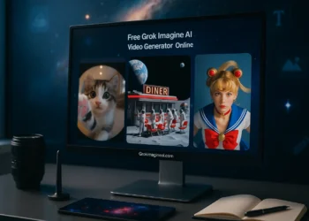GrokImagineAI.com είναι μια δωρεάν διαδικτυακή πλατφόρμα Τεχνητής Νοημοσύνης που επιτρέπει στους χρήστες να δημιουργούν εικόνες υψηλής ποιότητας και βίντεο διάρκειας 6 δευτερολέπτων με συγχρονισμένο ήχο, ξεκινώντας είτε από γραπτές περιγραφές (text prompts) είτε από υπάρχουσες εικόνες, χρησιμοποιώντας την τεχνολογία της μηχανής Aurora της xAI.