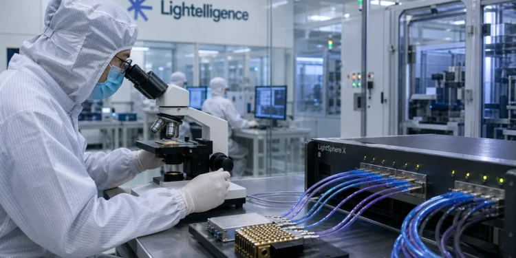 Η Lightelligence, η πρώτη εταιρεία photonics chips από την ηπειρωτική Κίνα που εισήχθη στο χρηματιστήριο του Χονγκ Κονγκ, είδε την τιμή της μετοχής της να εκτοξεύεται σχεδόν 400% στο χρηματιστηριακό της ντεμπούτο.