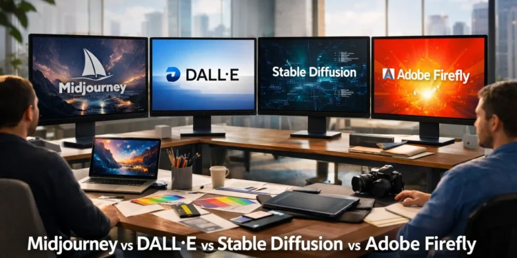 Midjourney vs DALL·E vs Stable Diffusion vs Adobe Firefly, σύγκριση των κορυφαίων AI image generators