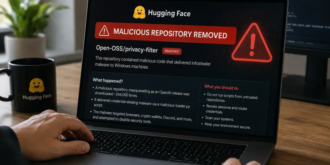 Κακόβουλο repository στη Hugging Face που παρουσιαζόταν ως έκδοση της OpenAI διένειμε infostealer malware σε Windows συστήματα.