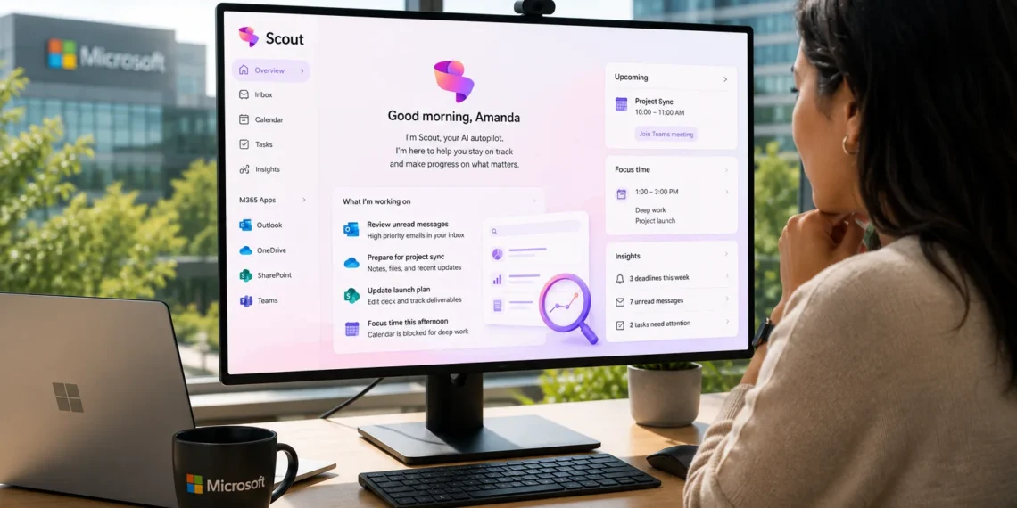 Η Microsoft παρουσιάζει τον Scout, το νέο agentic Autopilot για το Microsoft 365, που λειτουργεί αυτόνομα σε Outlook, OneDrive, SharePoint και Teams, βοηθώντας τους χρήστες με συναντήσεις, προθεσμίες, μηνύματα και εργασίες.