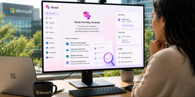 Η Microsoft παρουσιάζει τον Scout, το νέο agentic Autopilot για το Microsoft 365, που λειτουργεί αυτόνομα σε Outlook, OneDrive, SharePoint και Teams, βοηθώντας τους χρήστες με συναντήσεις, προθεσμίες, μηνύματα και εργασίες.