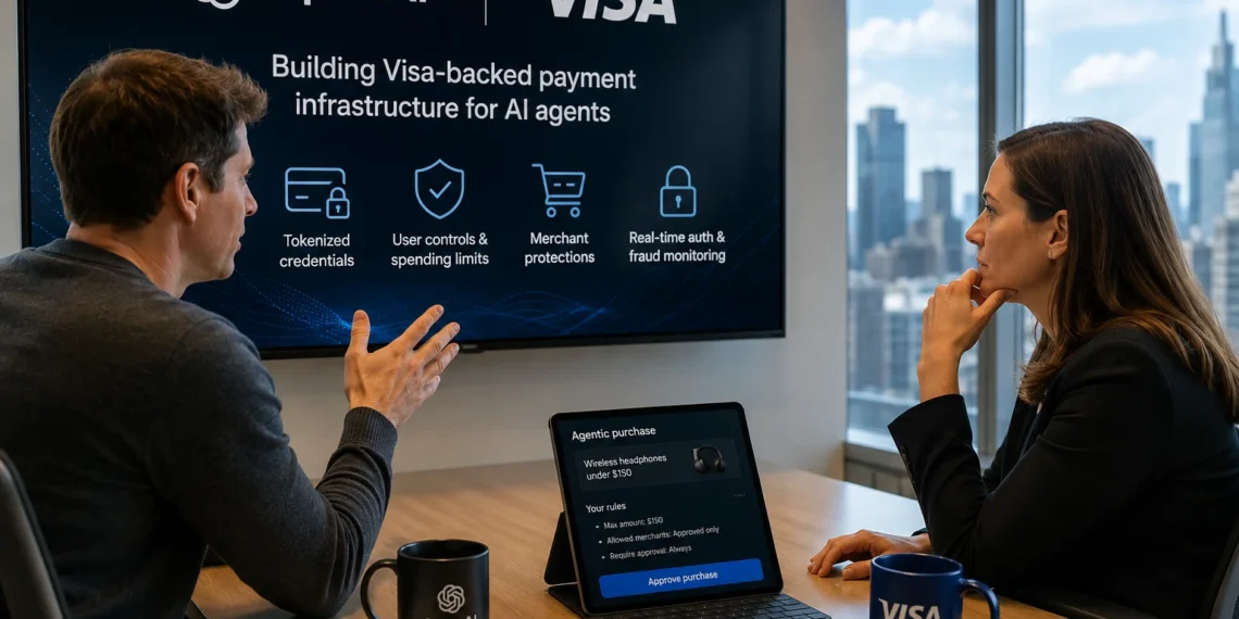Η OpenAI και η Visa σχεδιάζουν νέα υποδομή πληρωμών για AI shopping agents, ώστε οι ψηφιακοί βοηθοί να μπορούν να πραγματοποιούν αγορές με άδεια του χρήστη, χωρίς να εκτίθενται τα στοιχεία της κάρτας.