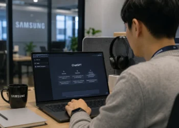 Η Samsung Electronics επεκτείνει τη χρήση της τεχνητής νοημοσύνης στο εσωτερικό της, παρέχοντας πρόσβαση στο ChatGPT Enterprise και το Codex σε χιλιάδες εργαζομένους. Η εταιρεία αξιοποιεί πλέον τα εργαλεία της OpenAI σε τομείς όπως η ανάπτυξη λογισμικού, το μάρκετινγκ, η παραγωγή και η ανάπτυξη προϊόντων, τρία χρόνια μετά τους περιορισμούς που είχε επιβάλει λόγω ανησυχιών για την ασφάλεια των δεδομένων. Η συμφωνία αποτελεί μία από τις μεγαλύτερες εταιρικές υλοποιήσεις της OpenAI και ενισχύει τη στρατηγική συνεργασία των δύο εταιρειών σε υποδομές AI, data centers και προηγμένες λύσεις μνήμης.