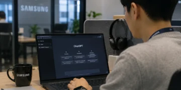 Η Samsung Electronics επεκτείνει τη χρήση της τεχνητής νοημοσύνης στο εσωτερικό της, παρέχοντας πρόσβαση στο ChatGPT Enterprise και το Codex σε χιλιάδες εργαζομένους. Η εταιρεία αξιοποιεί πλέον τα εργαλεία της OpenAI σε τομείς όπως η ανάπτυξη λογισμικού, το μάρκετινγκ, η παραγωγή και η ανάπτυξη προϊόντων, τρία χρόνια μετά τους περιορισμούς που είχε επιβάλει λόγω ανησυχιών για την ασφάλεια των δεδομένων. Η συμφωνία αποτελεί μία από τις μεγαλύτερες εταιρικές υλοποιήσεις της OpenAI και ενισχύει τη στρατηγική συνεργασία των δύο εταιρειών σε υποδομές AI, data centers και προηγμένες λύσεις μνήμης.
