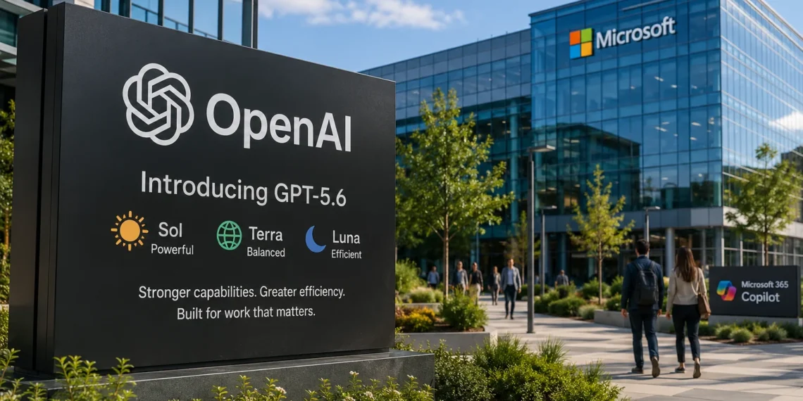 Η OpenAI παρουσίασε το GPT-5.6 με τις εκδόσεις Sol, Terra και Luna, νέες δυνατότητες σε AI coding, cybersecurity και υποστήριξη του Microsoft 365 Copilot.