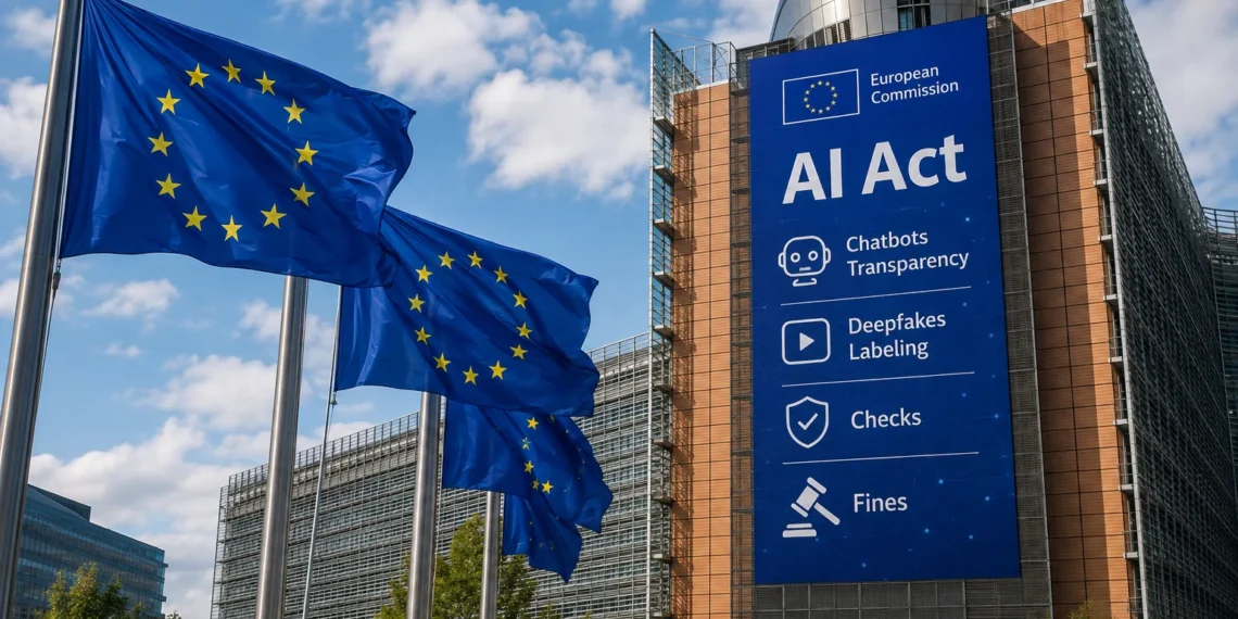 Ευρωπαϊκός Κανονισμός AI Act για τη σήμανση των chatbots, των deepfakes και του περιεχομένου που παράγεται με τεχνητή νοημοσύνη.