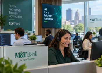 Η M&T Bank περνά στην επόμενη φάση αξιοποίησης της τεχνητής νοημοσύνης, ενσωματώνοντας εργαλεία AI σε ένα ολοένα μεγαλύτερο μέρος των καθημερινών λειτουργιών της. Περισσότεροι από 15.000 εργαζόμενοι έχουν πλέον πρόσβαση σε AI copilots, με την τράπεζα να χρησιμοποιεί την τεχνολογία για εργασίες που εκτείνονται από τη σύνταξη αναφορών και τη σύνοψη συνομιλιών έως την ανάπτυξη λογισμικού, την εξυπηρέτηση πελατών και τη διαχείριση κινδύνων.