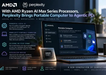Η AMD και η Perplexity επεκτείνουν τις δυνατότητες του τοπικού AI στα Windows PCs, φέρνοντας το Portable Computer σε συστήματα με επεξεργαστές AMD Ryzen AI Max Series. Η υποστήριξη περιλαμβάνει και την πλατφόρμα ανάπτυξης AMD Ryzen AI Halo, επιτρέποντας στους συνδρομητές της Perplexity να εκτελούν AI εργασίες και επαναλαμβανόμενα workflows απευθείας στο δικό τους hardware. Οι Ryzen AI Max συνδυάζουν CPU και GPU με μεγάλη ποσότητα κοινόχρηστης μνήμης, δημιουργώντας τις κατάλληλες προϋποθέσεις για την τοπική εκτέλεση AI μοντέλων παράλληλα με τις καθημερινές εφαρμογές.