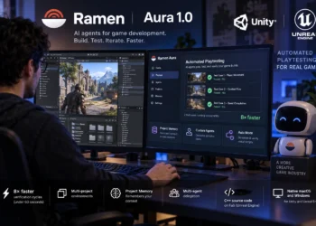 Το Aura 1.0 της Ramen αυτοματοποιεί το playtesting και το game development σε Unity και Unreal Engine με τη βοήθεια AI agents και των μοντέλων Claude της Anthropic.