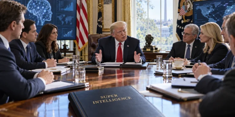 Ο πρόεδρος των ΗΠΑ Donald Trump ανακοίνωσε τη δημιουργία της Super Intelligence Force, μιας νέας ειδικής ομάδας που θα επικεντρωθεί στην Τεχνητή Νοημοσύνη και στη διατήρηση της ηγετικής θέσης των ΗΠΑ στην ανάπτυξη της συγκεκριμένης τεχνολογίας. Επικεφαλής της νέας ομάδας θα είναι ο Jay Clayton, Διευθυντής Εθνικών Πληροφοριών των ΗΠΑ. Η Super Intelligence Force θα αναφέρεται απευθείας στον Trump και στην προσωπάρχη του Λευκού Οίκου Susie Wiles. Στην ομάδα θα συμμετέχουν επίσης ο Andrew Ferguson, πρόεδρος της Federal Trade Commission (FTC), ο Emil Michael, αρμόδιος για θέματα Έρευνας και Μηχανικής στο αμερικανικό υπουργείο Άμυνας, και ο Scott Kupor, διευθυντής του Office of Personnel Management.